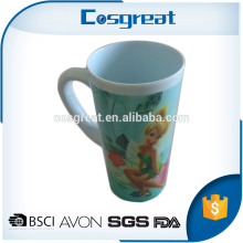 Factory wholesale customized printing handheld tea cups saucers