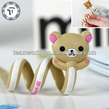 Cute animal shape headphone cable winder