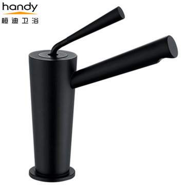 Brass Single handle Plating Black Basin mixer taps