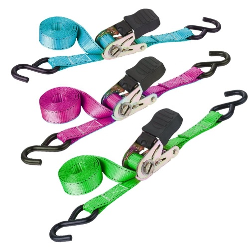 safety cargo lashing 1" ratchet tie down strap