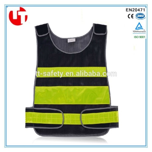 100% polyester mesh PVC reflective high visibility traffic police jacket