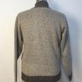 Men's Coarse Knitted Full-zippered Fleece-lined Sweater