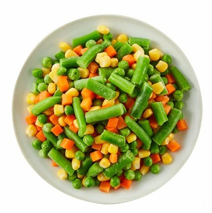 IQF Frozen Mixed Vegetables Blends, California Style Frozen Garlic/Ginger/Broccoli/Onion/Aspargus/French Fries/Green Peas/Sweet Corn/Shiitake Mushroom/Vegetable