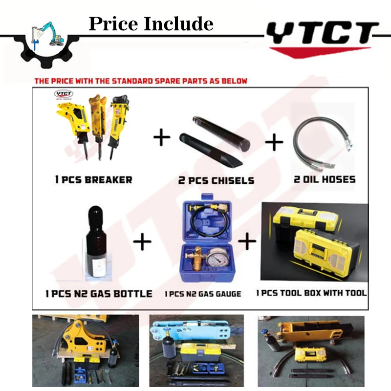 Heavy Duty Hammer Breakers Hydraulic Concrete Breakers Jack Hammer