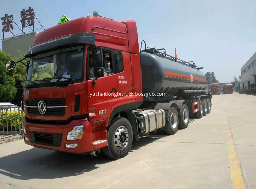 3 axle 30CBM Naoh tanker semi-trailer