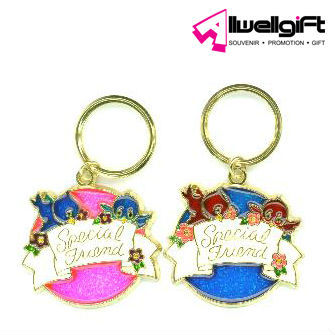 Zinc Alloy Die Cast Special Friend Metal Suncatcher Keychain