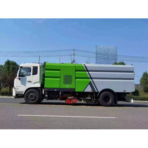 Camion de lavage et de balayage à conduite à gauche