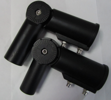 90 degrees led street light pole, support 60 caliber and 48 caliber connection