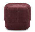 Circus Pouf in Velor Velvet Sofa Ottoman