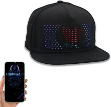 App-Controlled Anime LED Hats: Edit and Customize Light-Up Flashing Hats