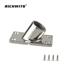 Hand Rail Fitting Rectangular Base 60 degree 316 Stainless Steel Boat handrail Base