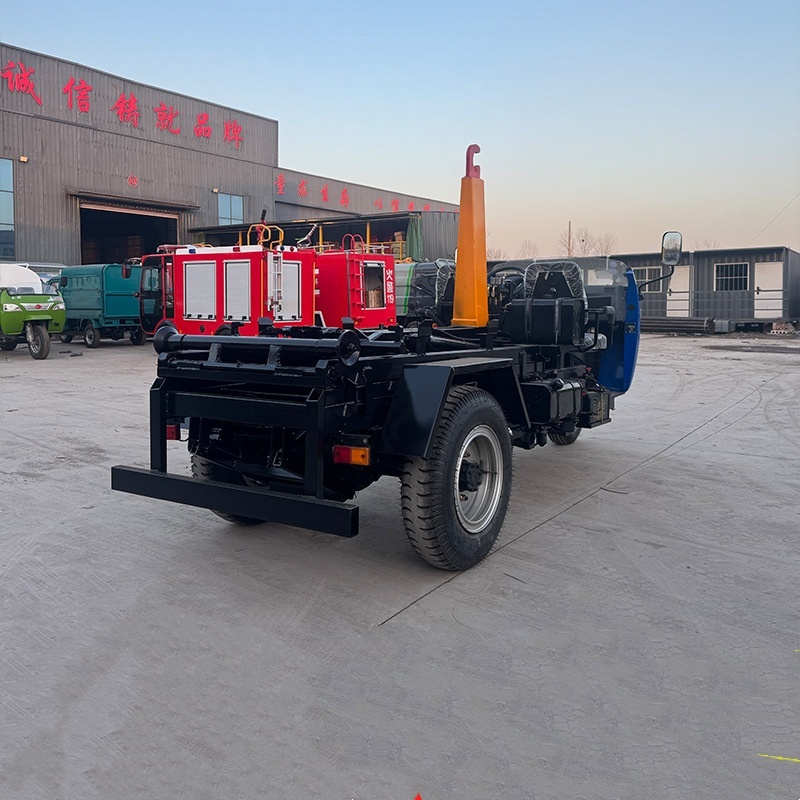Portable Three-Wheel Diesel Hook Lift Waste Transfer Unit