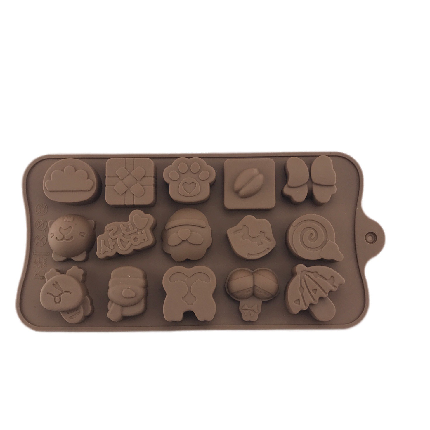 Diverse models Silicone Candy Chocolate Molds Flexible Baking Mold for Jello Shaping Hard or Gummy Candies