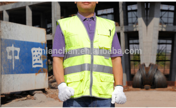 reflective vest in high visibility work wear