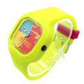 Cuadrado de silicona reloj de cuarzo niños de colores jalea