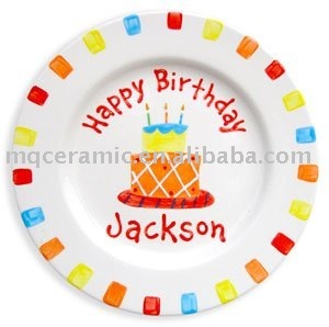 9 inch ceramic cake plate