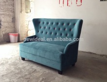 wingback button fufted loveseat (NC5117)