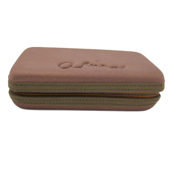 Shockproof hard molded tool case with metal zipper