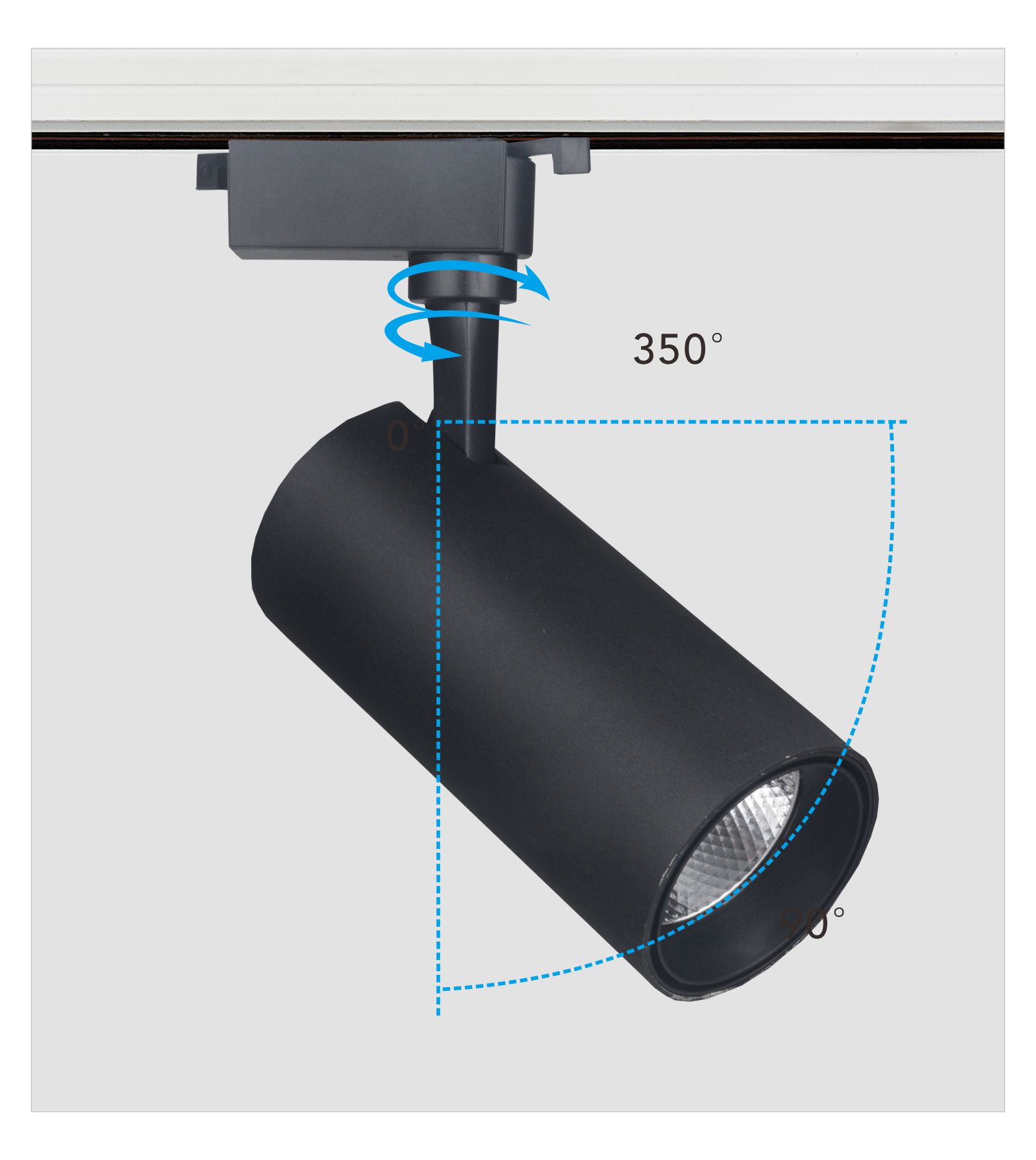 Hot sales competitive low price Wholesales Retail 20W COB 2 wires 3 Wires indoor  Non-isolated Constant Current LED Track light