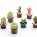 Hot Popular Charms Resin Crafts 3D Cactus Plant Shape Pot Culture Mini Cute Cabochons Loose for Craft DIY διακοσμήσεις