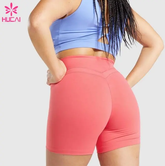 Womens Yoga Pants Plus Size Biker Shorts Sports Fitness Clothing