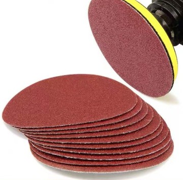 Paper base Aluminum oxide 5inch Velcro disc