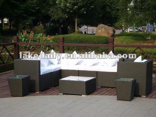 Most morden outdoor wicker furniture garden sofas RS-0064
