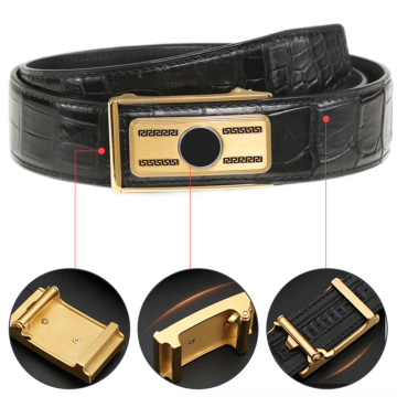 Customized Genuine Crocodile Leather Belt for Men - Wholesale Exotic Skin Strap