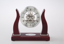 Quartz Analog Type and Wood,Solid wood Material crystal anniversary clock