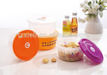 Microwave Plastic Round Box 1200ml,plastic lunch box