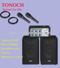 professional PA Speaker audio combo system,Combo PA system VE2062,6channel mixer