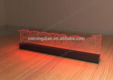 Acrylic laser engraved sign with remote control,acrylic led sign pop display stand,acrylic sign display stand with RGB