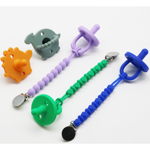 Silikon Pacifier Clips Soothie Teether Toys