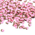5 * 7mm Pink Cartoon Cup Cake Clay Slice Simulated Food Sprinkles DIY Accessories