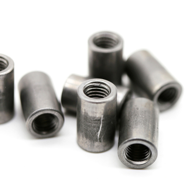 Long cylindrical carbon steel nuts