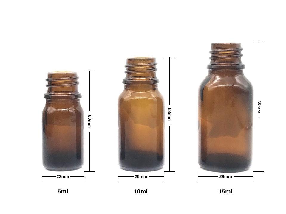 Brown fine oil bottle glass jar essence bottle (1)