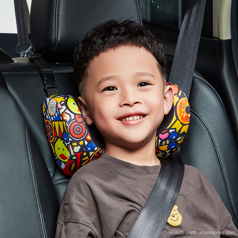 Kussen voor kinderen verstelbare auto nek rustkussen