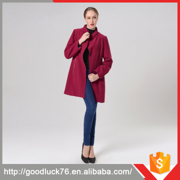 New Arrival Notch Collars Women Coat Russia Winter Pu Coat