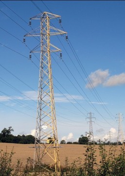 power transmission line steel tower