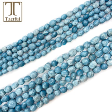 Larimar Gemstone Beads for Jewelry Making