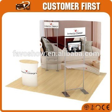 Portable Event Pop Up Display, Tension Fabric Pop Up Display Wall, Pop Up Advertising Display