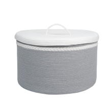 Picnic Storage Cotton Rope Laundry Baskets with lid