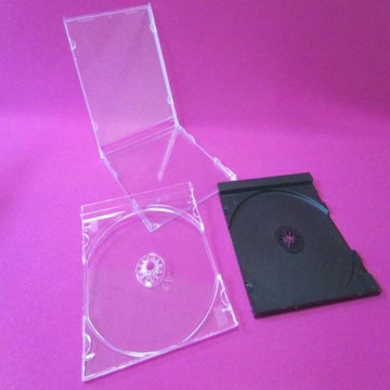 10.4mm single CD Jewel PS case with clear tray