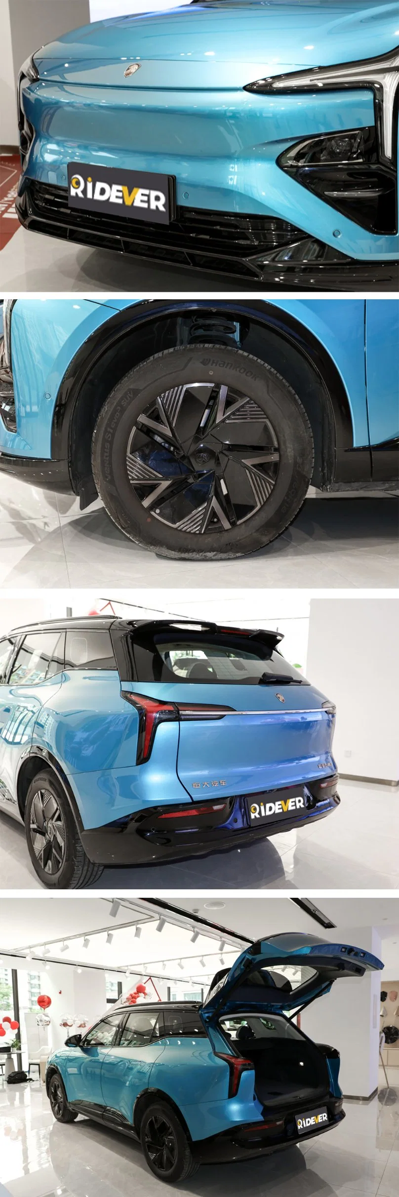 Ridever High Quality 2022 Hengchi 5 Auto 5 Doors 5 Seats SUV Cltc 602 Km New Luxury EV Car Left Hand Used Electric Vehicle Car