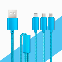 Yijiashishang Multifunction 3 in 1 nylon usb cable