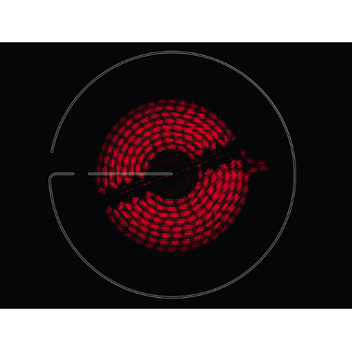Zanussi elektrische Induktionskochfelder schwarze Farbe