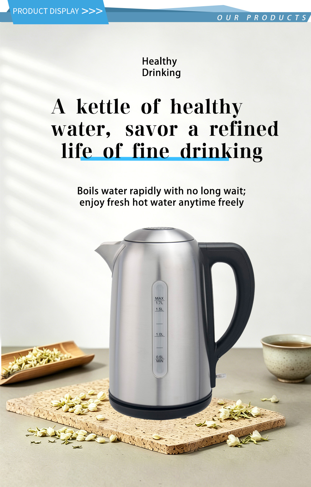 غلاية ستانلس ستيل 304 FK-2406 1 304 stainless steel kettle FK-2406 1