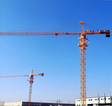Used 8-Ton Flat Head Crane - T6515 5 Ton Tower Crane with 20 Meter Boom for Sale in Guangzhou, China