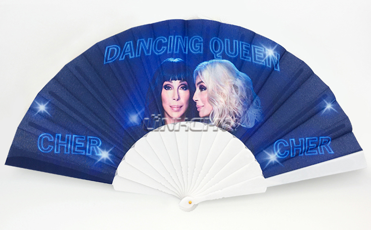 personalized plastic hand-held hand fan for events