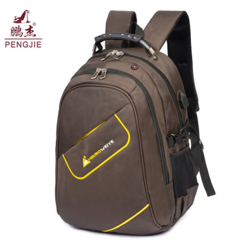 Nilon Bergaya Laptop Waterproof Slim Laptop Sekolah Backpack